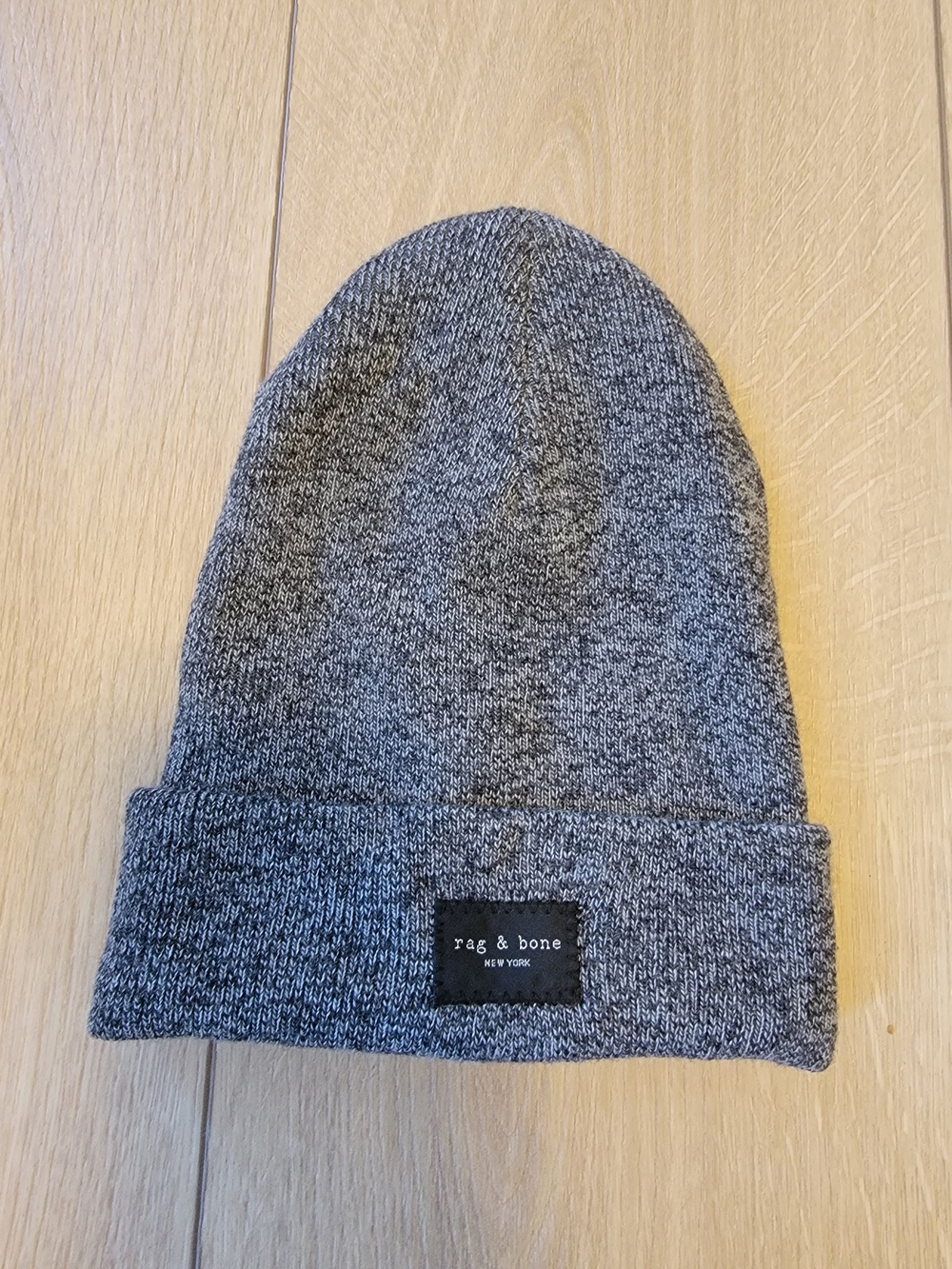 Rag & Bone Gray Marled Knit Cuffed Beanie (New Without Tags)